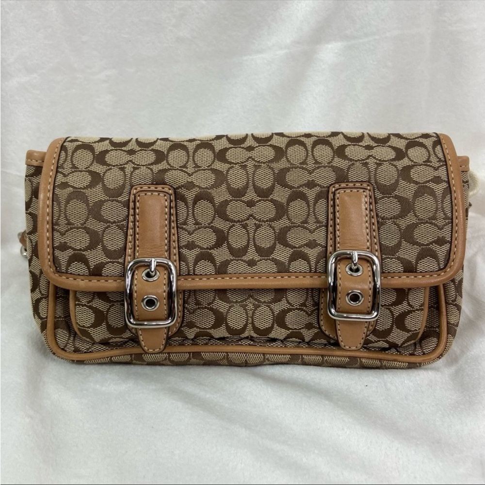 Coach classic cc fanny pack monogram crossbody bag slide sling designer purse